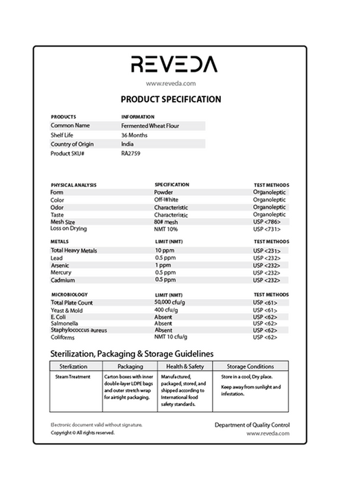 Specs (Sample)
