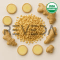 Dry / Dried / Dehydrated Peeled Ginger Tea Bag Cut TBC Pieces