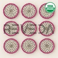 Freeze Dried Dragon Fruit Slices for Ice Cream, Juice and Smoothie Toppings